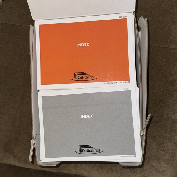 Critical Pass Flashcards Feb 2017 (used) - Picture 2 of 2